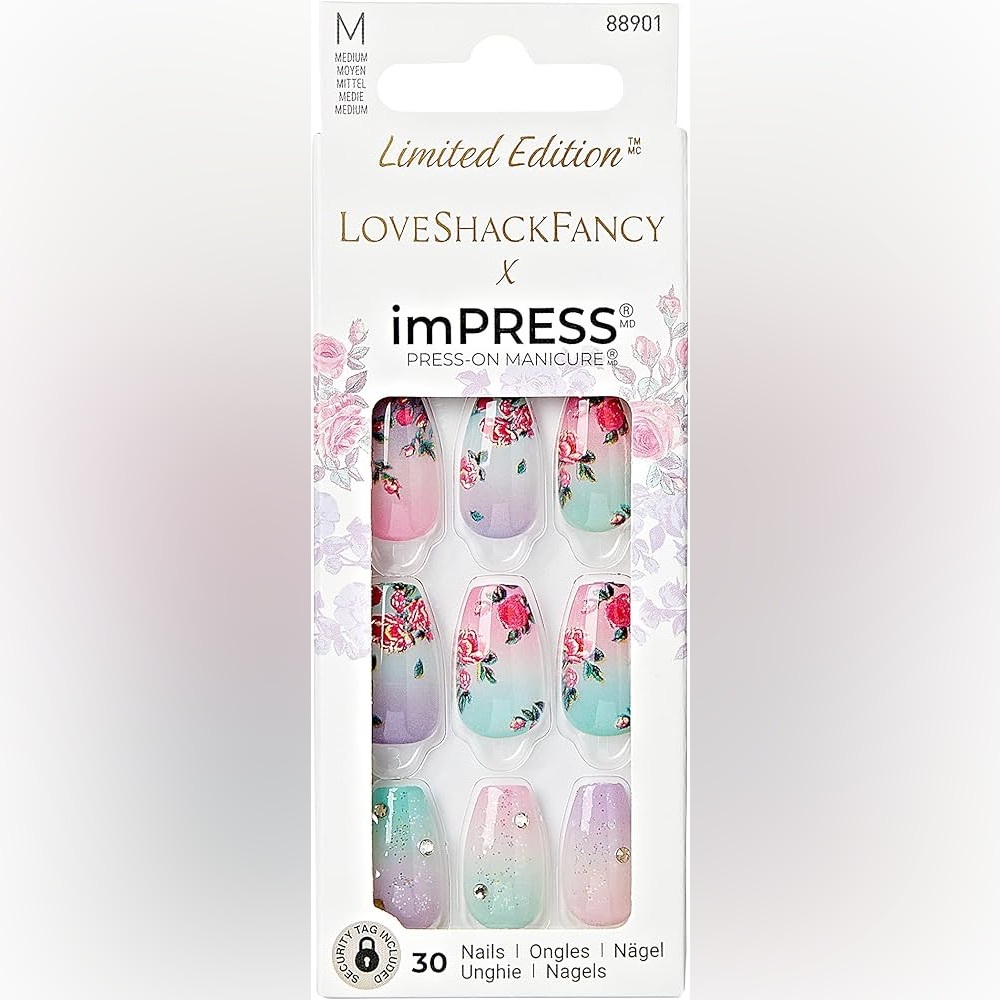 (Pack of 3) LoveShackFancy x imPRESS Lilac Crush Limited Edition Press-On Nails